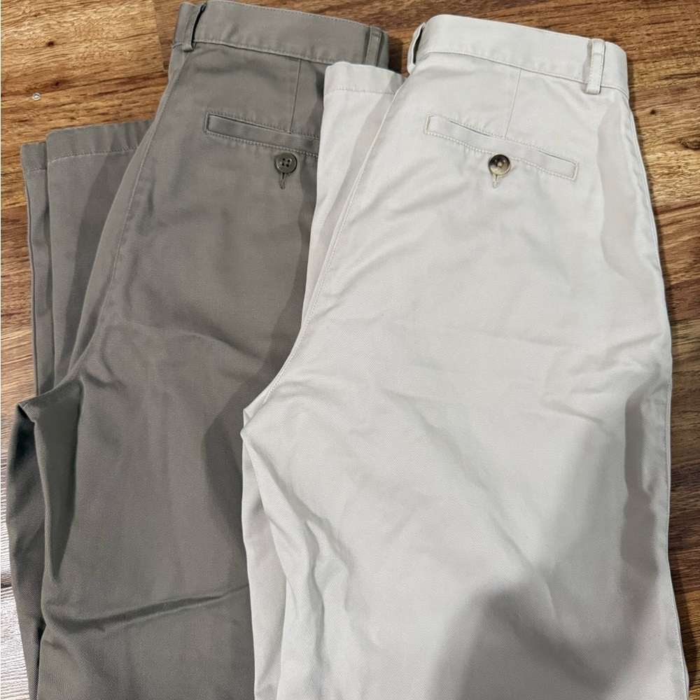 L.L Beans Original Fit Twill Women’s brown, and khaki pants